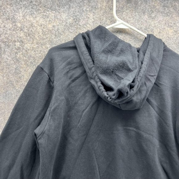 Vans Sweater Women Small Ladies Black White Hoodie Pullover Drawstring Cropped - Picture 11 of 13